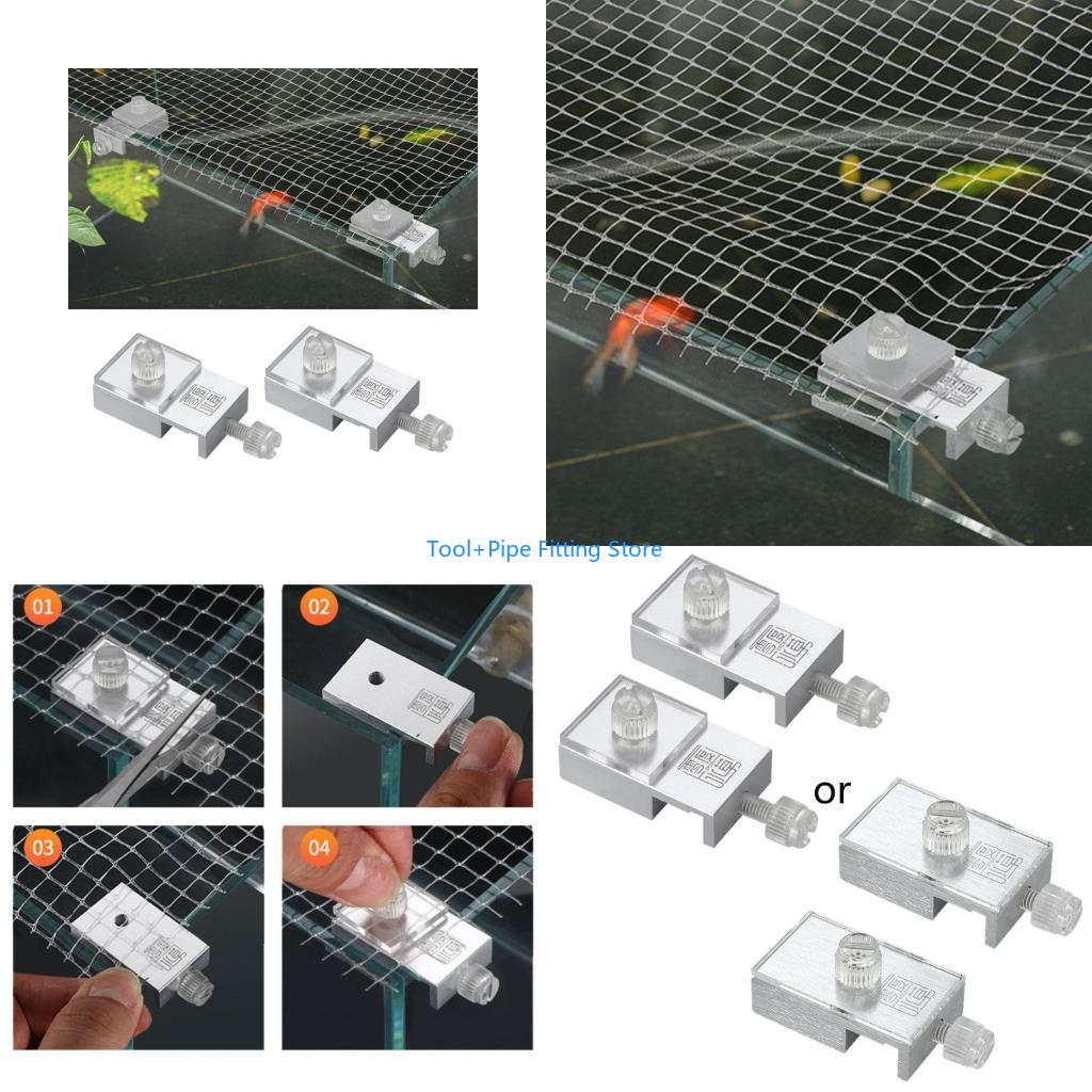 Aquarium Fish Jump Guard - F92B 2 Pezzi Clip per Acquario