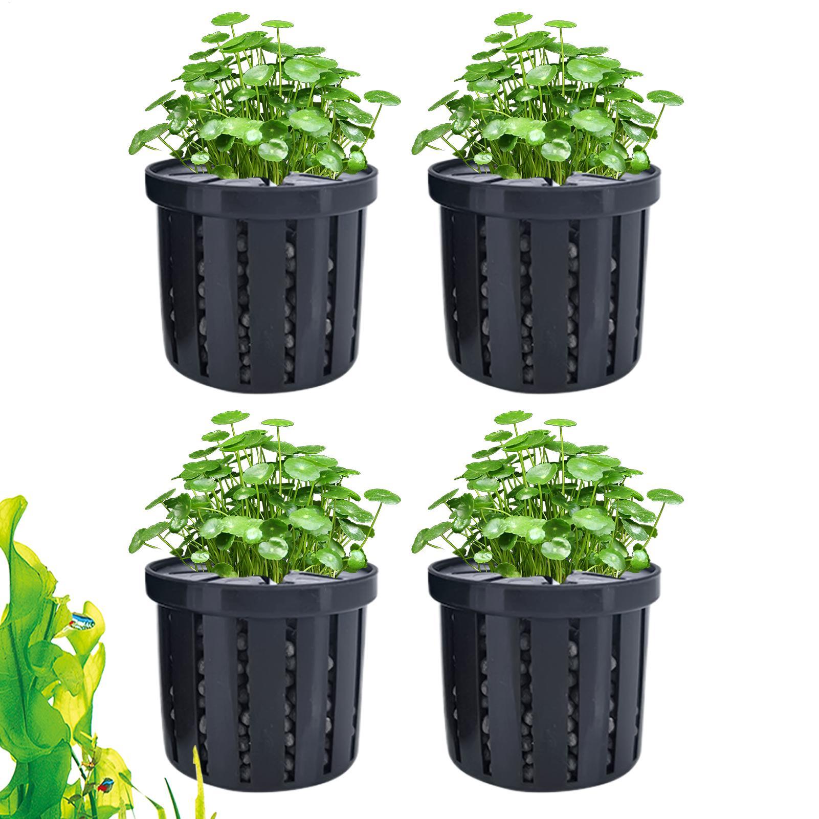 Aquarium Fish Pot - Set di 4 Vasi per Acquario