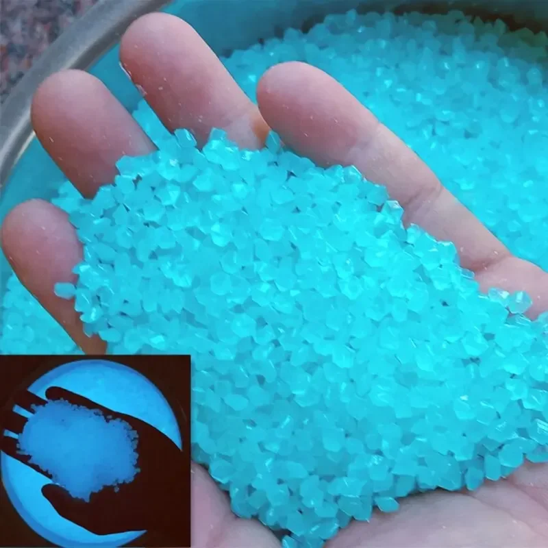 Aquarium Decoration Rock - 1000 pezzi 3-5mm sabbia luminosa che