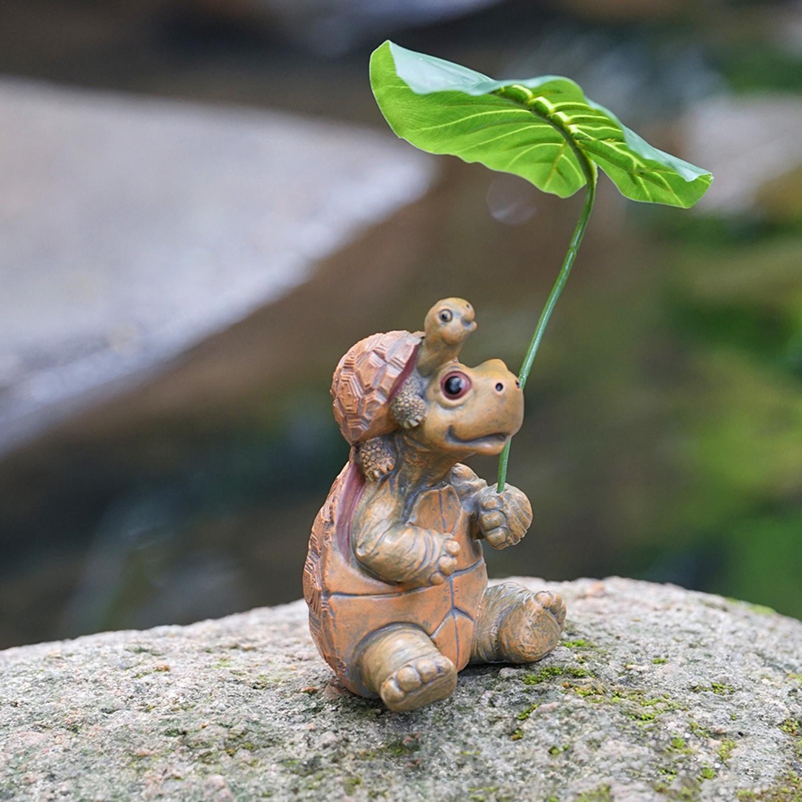 Aquarium Fish Pot - Statuetta di tartaruga, decorazione per acquario,
