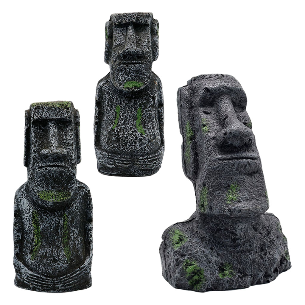 Statue Moai per acquario Isola - Aquarium Fish Pot recensione e prezzo