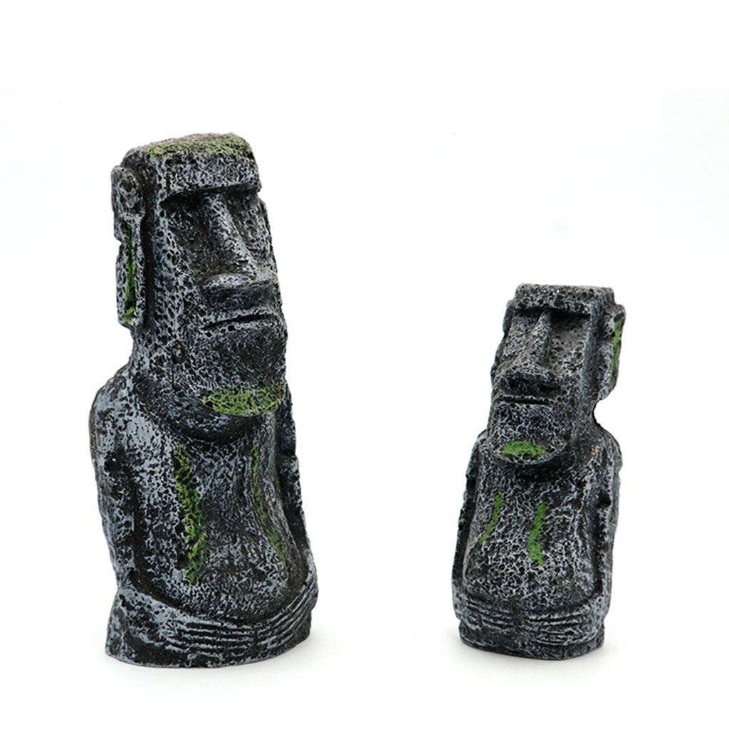 Statue Moai per acquario Isola - Aquarium Fish Pot recensione e prezzo