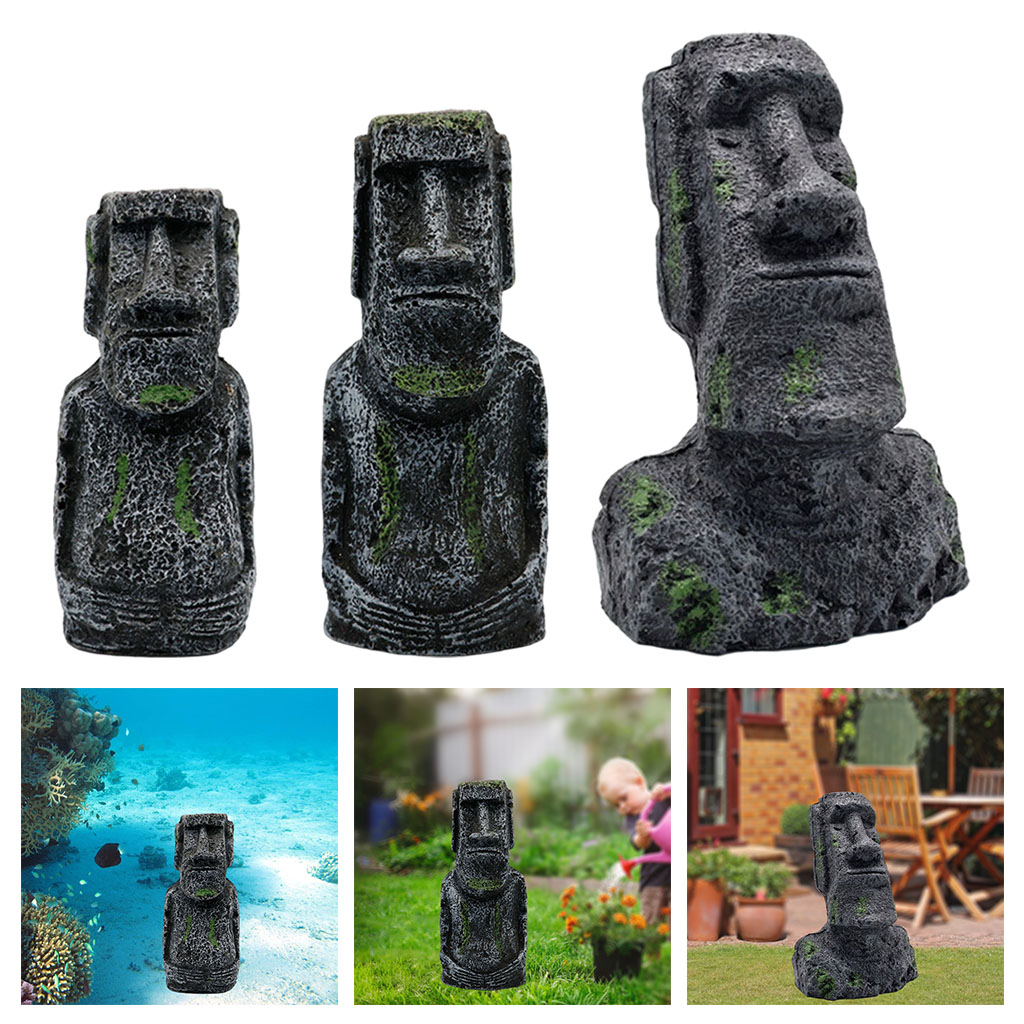 Statue Moai per acquario Isola - Aquarium Fish Pot recensione e prezzo