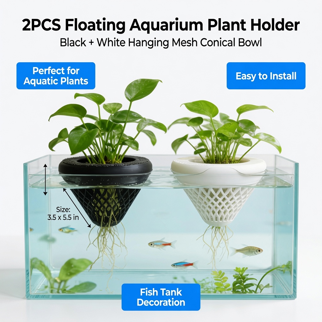 2 Pezzi Portapiante Galleggian - Aquarium Fish Pot recensione e prezzo