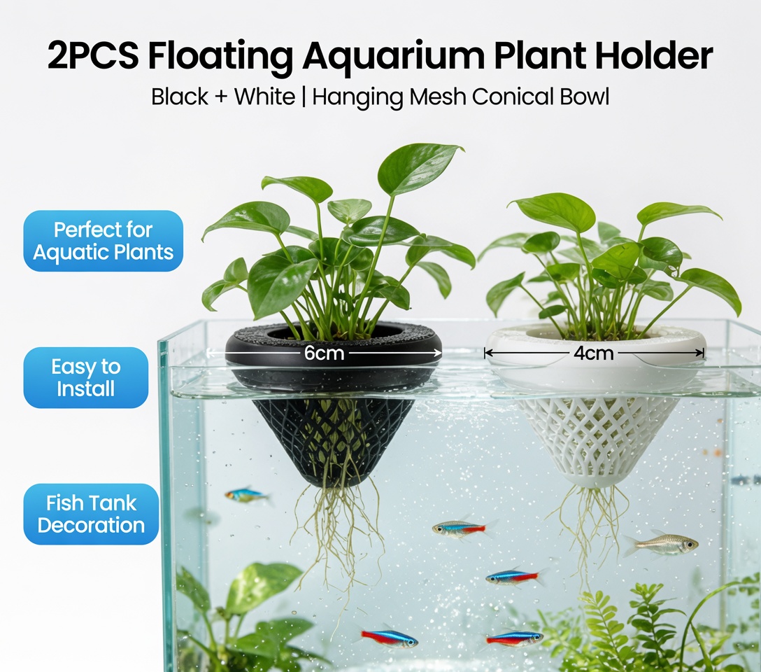2 Pezzi Portapiante Galleggian - Aquarium Fish Pot recensione e prezzo