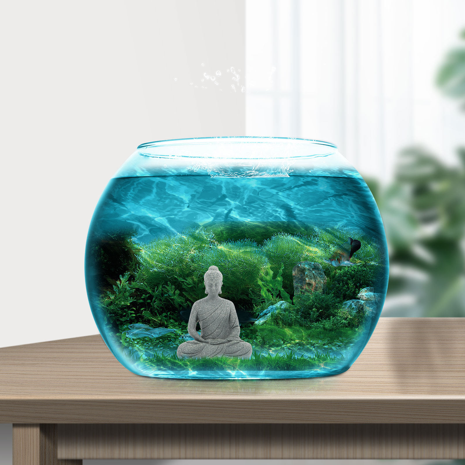 Mini Statua di Buddha in Resin - Aquarium Fish In recensione e prezzo