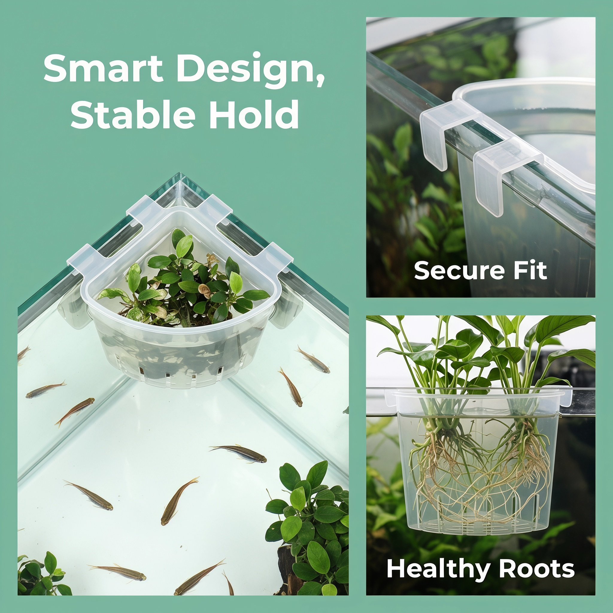 4 Pezzi Porta Piante Angolare  - Aquarium Fish Pot recensione e prezzo