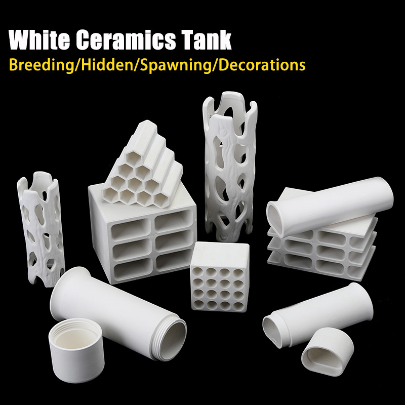 Serbatoio di ceramica bianca a - Aquarium Fish Pot recensione e prezzo