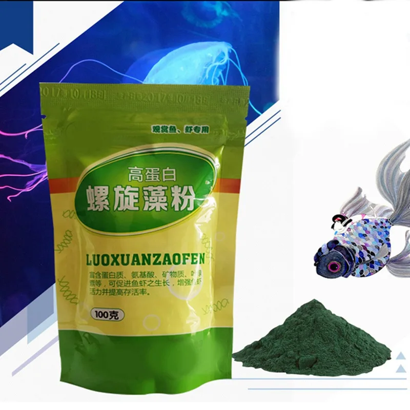 Bottiglia di polvere di spirul - Aquarium Fish Vitamin recensione e prezzo